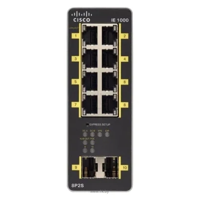 Cisco Industrial Ethernet IE-1000-8P2S-LM