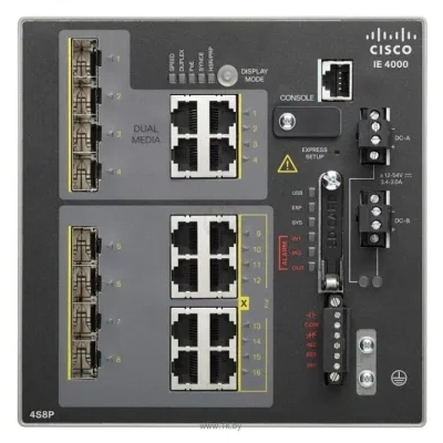 Cisco Industrial Ethernet IE-4000-4S8P4G-E