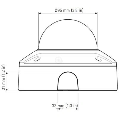 Axis Q3505-V 22 mm