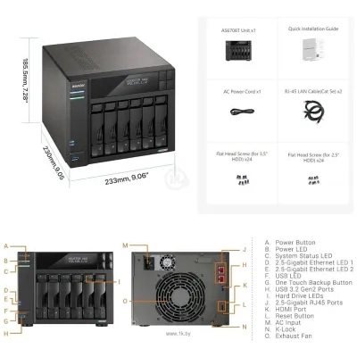 ASUSTOR Lockerstor 6 Gen2 AS6706T