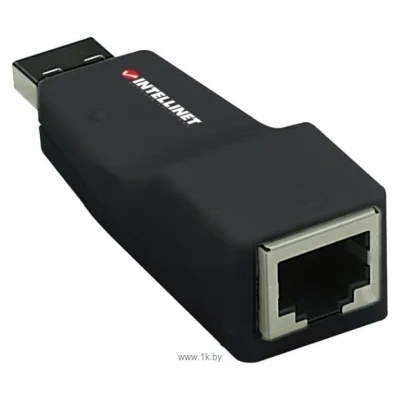 Intellinet (524766) Hi-Speed USB 2.0 to Fast Ethernet Mini-Adapter